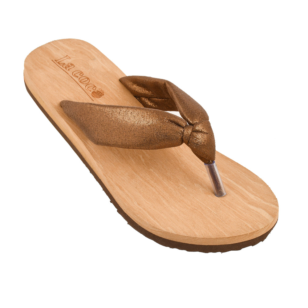 La Coco Soft Sole Copper Slippers