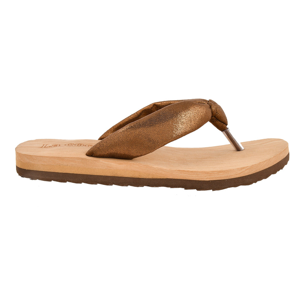 La Coco Soft Sole Copper Slippers